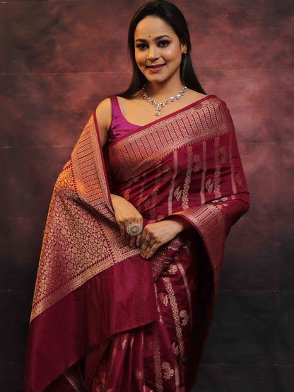 Wedding Wear Traditional Banarasi Soft Silk Saree