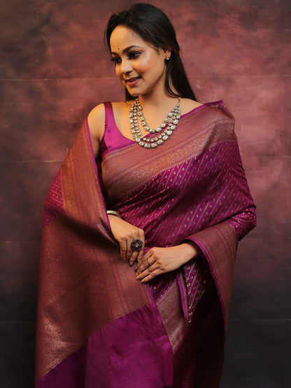 Wedding Wear Traditional Banarasi Soft Silk Saree