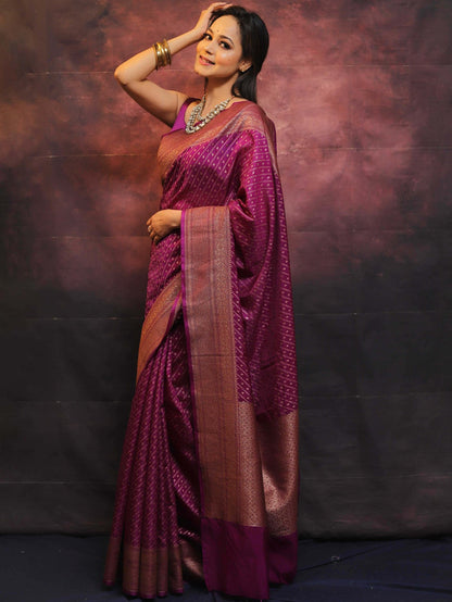 Wedding Wear Traditional Banarasi Soft Silk Saree