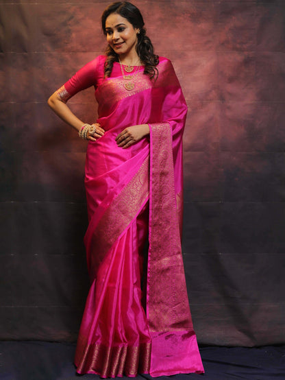 Wedding Wear Traditional Banarasi Soft Silk Saree