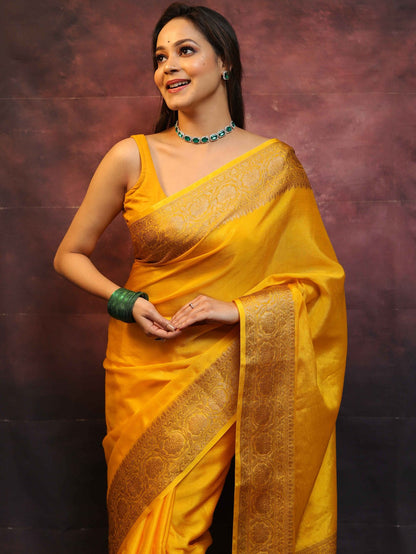 Wedding Wear Traditional Banarasi Soft Silk Saree