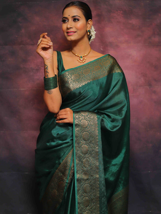 Wedding Wear Traditional Banarasi Soft Silk Saree