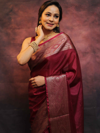 Wedding Wear Traditional Banarasi Soft Silk Saree