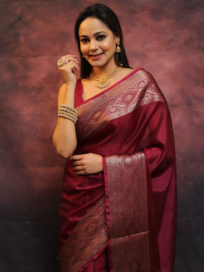 Wedding Wear Traditional Banarasi Soft Silk Saree