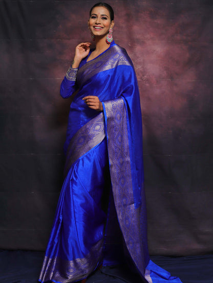 Wedding Wear Traditional Banarasi Soft Silk Saree