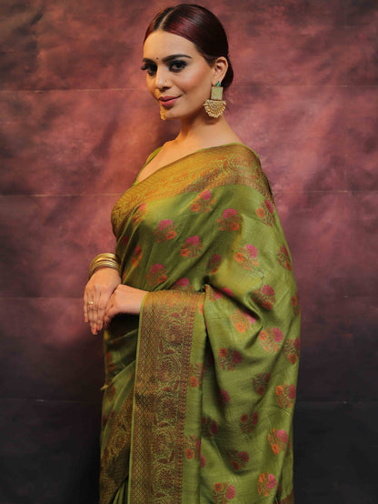 Wedding Wear Traditional Banarasi Soft Silk Saree