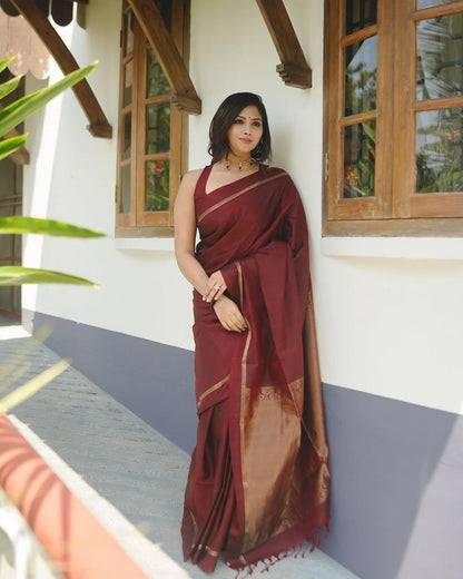 Wedding Wear Traditional Banarasi Soft Silk Saree