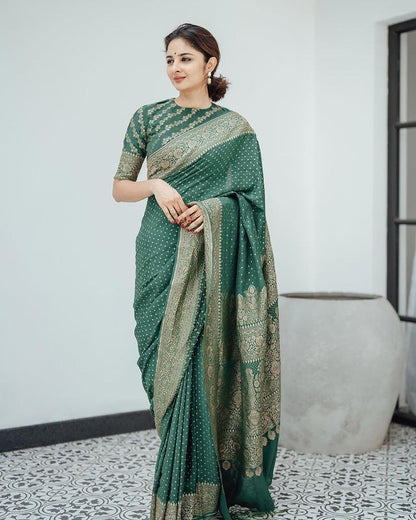 Wedding Wear Traditional Banarasi Soft Silk Saree