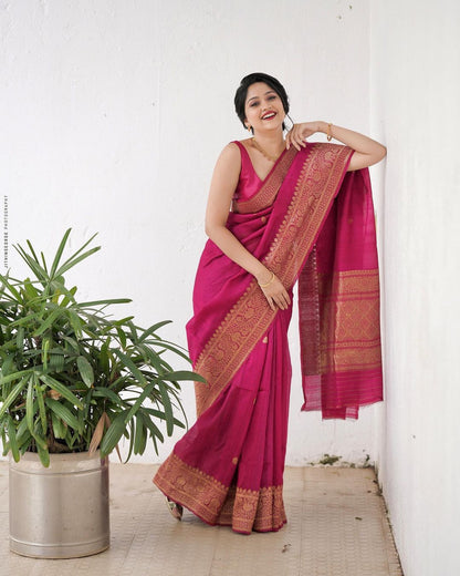 Wedding Wear Traditional Banarasi Soft Silk Saree