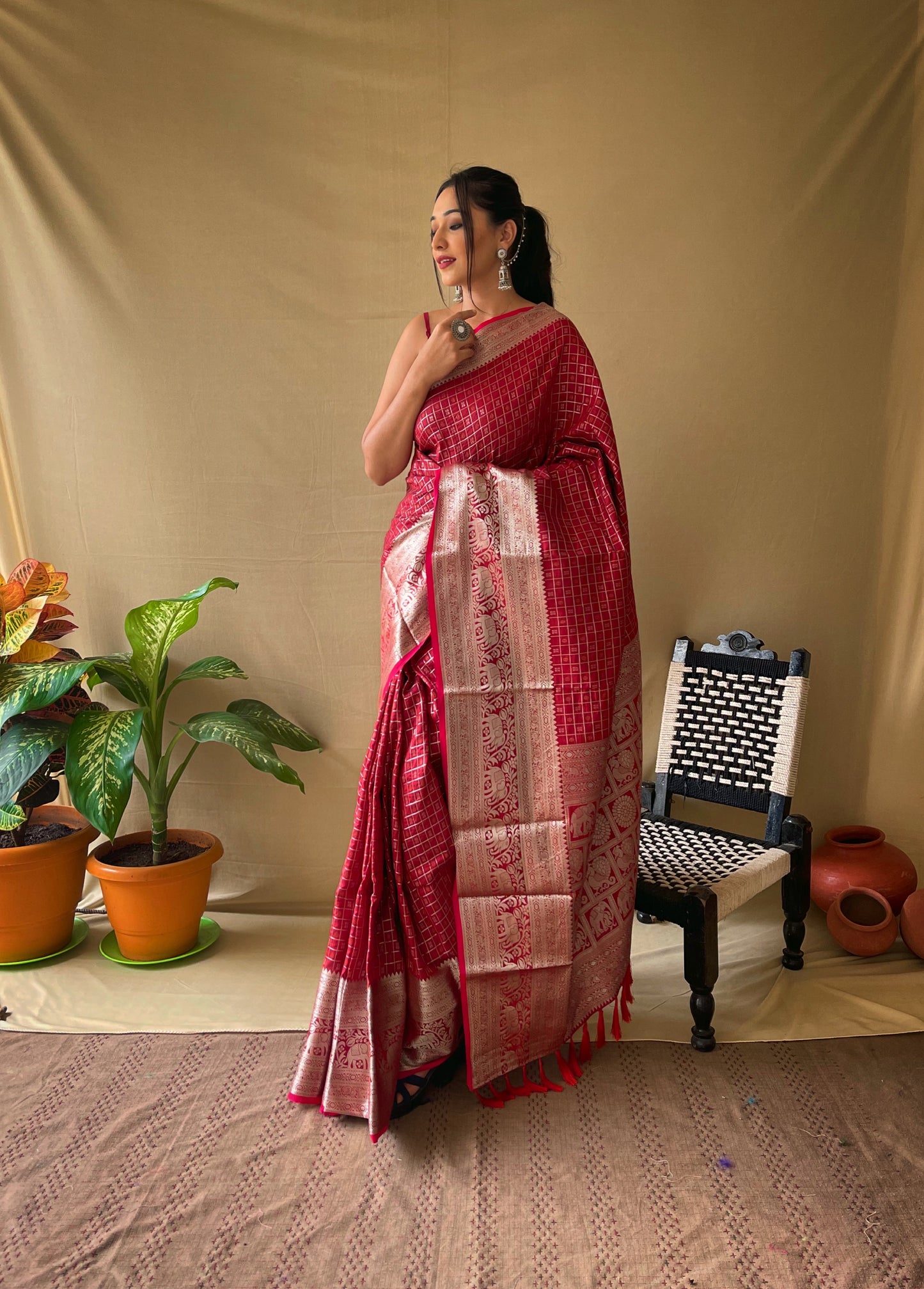 Red Color Kanjivaram Silk Saree