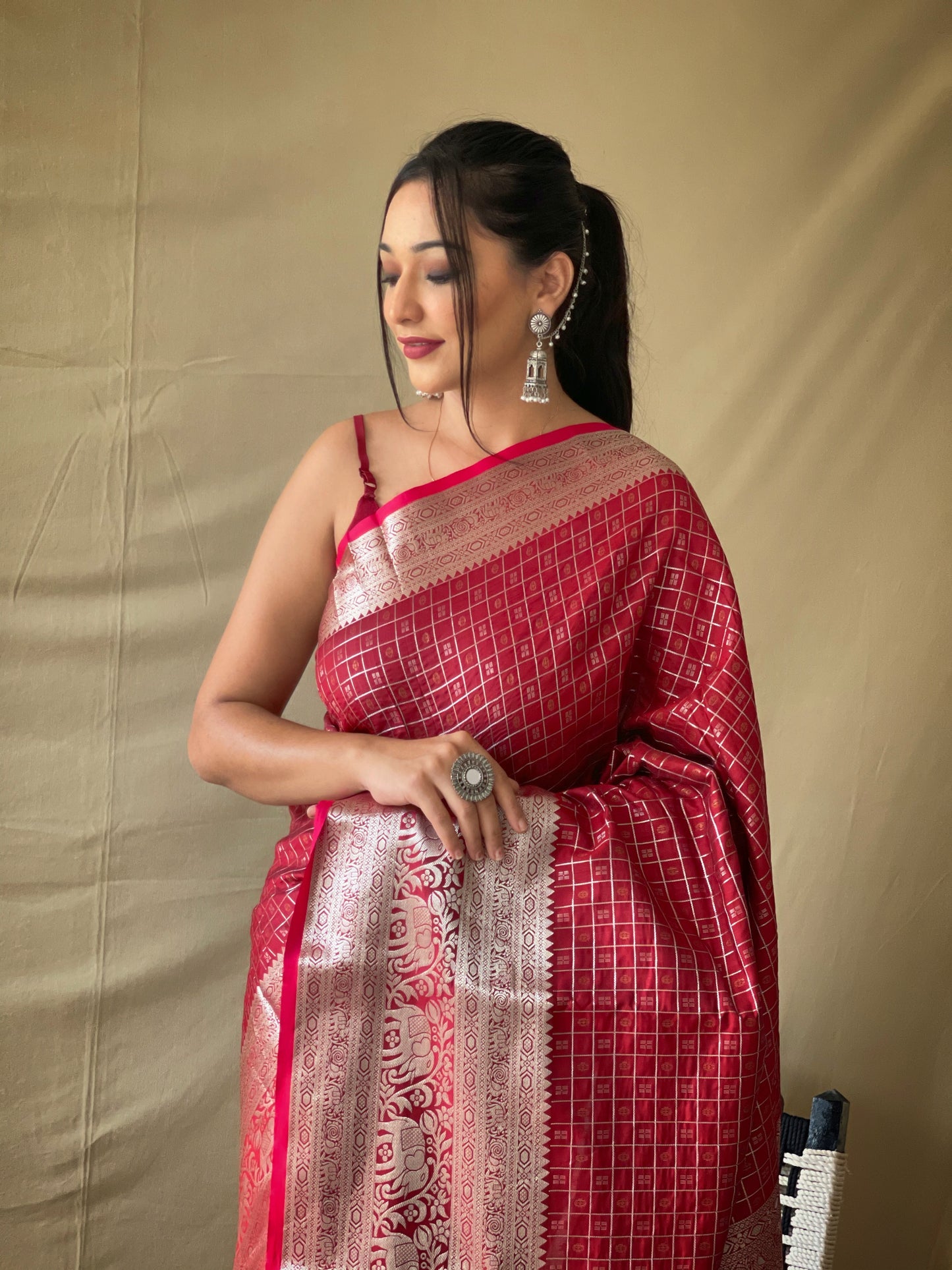 Red Color Kanjivaram Silk Saree