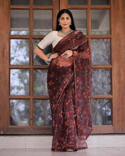 Buy Lace Work Sarees/Sari Online To Get Beautiful Look In USA,UAE,Aus!